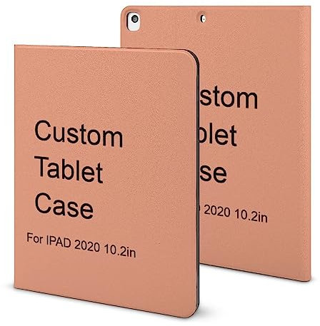 Naispanda personalisiert Hülle für iPad 2020 10,2 Zoll mit Foto Text Bild Logo personalisierte Tablet Abdeckung individuelle schlanke leichte Schutzhülle mit Stifthalter