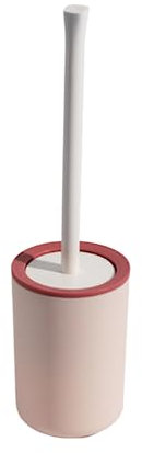HAZARA Escobillero de Pared 35cm Mango Largo Cabeza Acanalada A Prueba de Salpicaduras Escobillero de Suelo Profesional Gran Cepillo de Limpieza para Baño-Pink