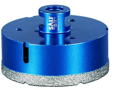 Diamant Fliesenbohrer 100mm M14 Gewinde Trockenbohrer Diamantbohrer Glasbohrer Lochsäge für Harte Fliesen Feinsteinzeug Marmor Granit Keramik Porzellan Mauerwerk, Granitbohrer für Winkelschleifer