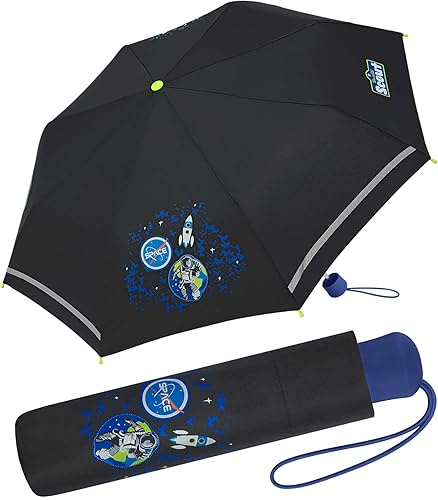 0, Svart Galaxy, 90 cm, Fickparaply Super Mini