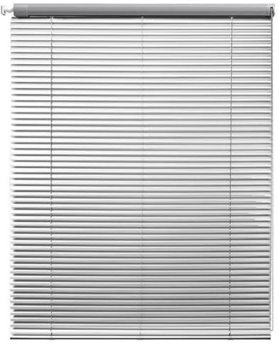 NIANXINN Aluminium Jalousie,Silber,Jalousie ohne Bohren,25-mm-Lamellen Alujalousie Schalusie Jalousette Fenster Rollo, für Heimbüro,Anpassbar Farbe/Größe,Breite × Höhe (50cm x 120cm)