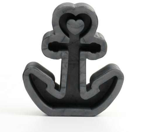 Kreative Feder Handgefertigte 3D Silikon-Form Anker aus hochwertigem Silikon zum Basteln (S)
