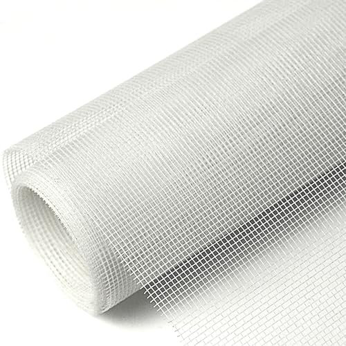 Fly Mosquito Screen Net Mesh 0.8x15m, Insect Mesh Door Screen Easy To Fold & Store Away Cat Mesh for Windows Keep Out Flies, Bugs, Mosquitos & Insects. - White