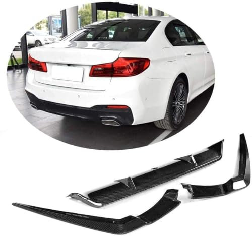 THOMIX Auto Heckstoßstange Diffusor für BMW 5er G30 G38 M Sport 2017 2018 2019 520i 530i 540i,Spoilerlippe Heckdiffusor,Auto Heckspoiler Heckstoßstange Lippe Hecklippe des Fahrzeugs Auto Zubehör