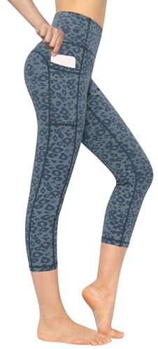 Buepeara Legging de sport pour femme avec poches, taille haute, pantalon de sport, pantalon de course, pantalon de fitness, pantalon de yoga, XXL
