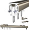 Robusto Binario Per Tende Da Esterno Bastone Binario A Soffitto In Alluminio, Bastoni Binari Per Tende 50 100 200 350 400cm Per Finestre E Tende Divisorie(Champagne,150cm/5ft)