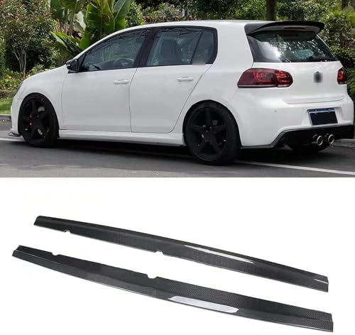 LiLiHeng Auto Trittbretter Seitenschweller für VW Golf 6 MK6 VI R20 2012 2013, Seitenschürze Aluminium Halterungen Auto Dekoration Zubehör.