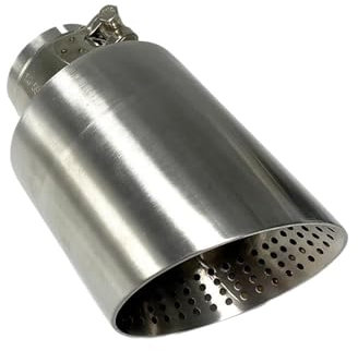 VREFOEAX Auto Auspuffblende 1 Stück 89/101/114MM Outlet Matt Edelstahl Schalldämpfer Endrohr Auspuffblende System Rohr Universal Auspuffblende Auto Auspuffrohr(60-114MM)