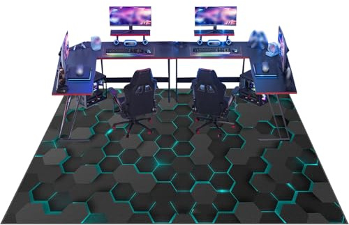 Alfombrilla para Silla de Gaming Oficina Protector de Suelo Antideslizante Protector Suelo Silla Ruedas Alfombra de Suelo Alfombras para sillas Multifuncionales para Laminado Parqué70 x 90 cm