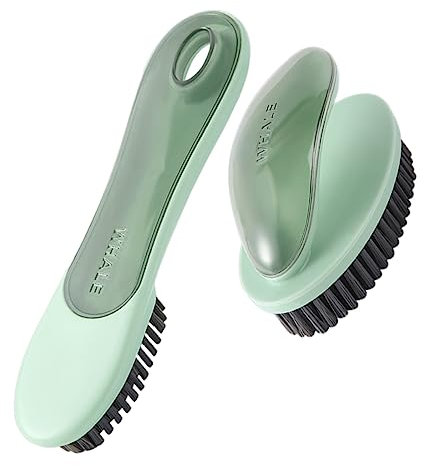 HIAKDOFT 2pezzi Pennello Per Uso Domestico Setole Morbide Pennello Per Pulire Scarpe e Vestiti Pulizia Multifunzione Portatile Per Pulizia Dei Tessuti