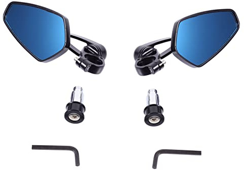 HOLIDYOYO 2pièces Rétroviseurs Arrière Pour Moto Et Scooter Lot De Rétroviseurs Latéraux Avec Réflecteur Et Rotation