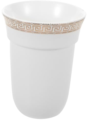 TOYANDONA Soporte para Cepillo De Inodoro De Cerámica Mate, Antideslizante, Vaso Repuesto para Baño, Accesorio Organizador para Baños Pequeños