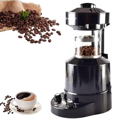 JMOUZHG Electric Coffee Bean Roaster, Automatic Air Coffee Roasting Machine,Cold/Hot Air Adjustment, for Cafe Shop Restaurant Home Office