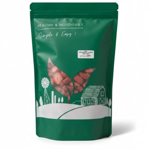 Fresas Liofilizadas 250 g - Snack 100% Fresa - Sin Azúcares Añadidos - Crujientes - Topping Yogur, Granola, Repostería