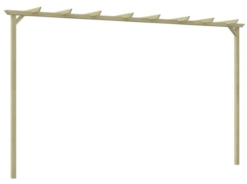 Trädgårdspergola av tryckimpregnerad furu, 360 x 200 x 60 cm, fristående med växtstöd för klätterväxter som ros, clematis murgröna, perfekt som lövgång