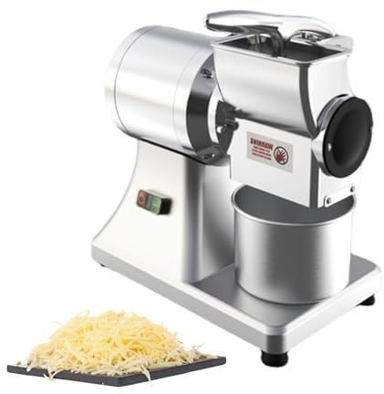 Grattugia elettrica professionale per blocchi duri, noci e cioccolato, grattugia commerciale in alluminio ad alta efficienza