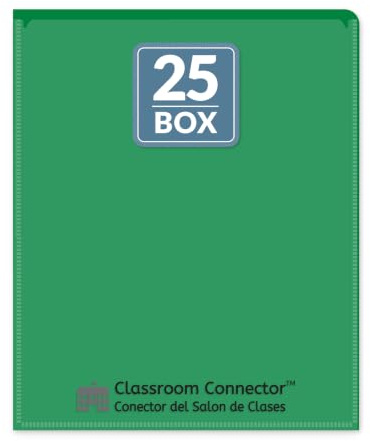 C-Line Classroom Connector School-to-Home Folders, Green, 25 per Box (32003)