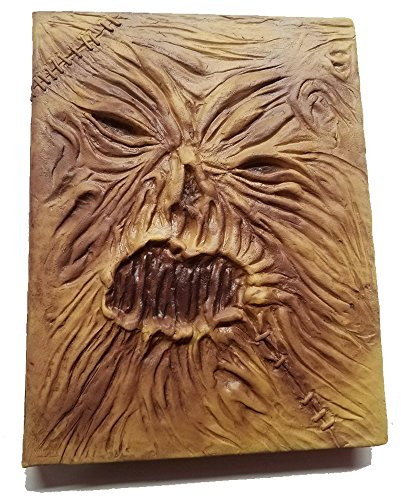 Necronomicon Book Prop Horror Movie Wiccan Magician Grimoire Lovecraft Cthulu läder latex halloween hokus pokus trollbok dekoration anteckningsböcker kostym anteckningsbok (36 sidor sedan vit)