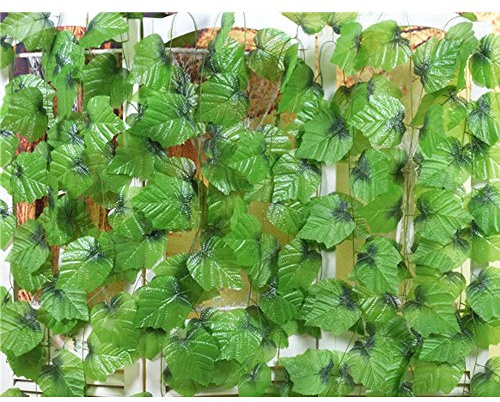 Miguor Lot DE 12 28,3 m Artificielle Vigne Décoration Faux Big Raisin Plantes Vigne Décoration de Plafond Big Widget Décoration Utilisation sans Laisse Tomber