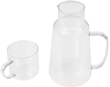 Zerodeko Bouilloire En Verre Borosilicate De 1 300 Ml Idéale Pour La Maison Le Bureau Ou L'hôtel