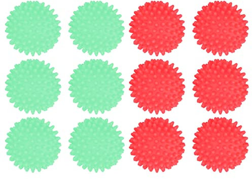 Palla per bucato, palla per bucato per lavatrice, palline per rondella, palla per lavatrice, 6 pezzi palla per bucato non tossica in PVC sicuro riutilizzabile forniture(Verde)