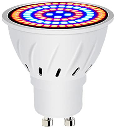 Liummrcy Cultiver l'ampoule 60 LEDs GU10 Croissance de Plante Spectre Complet Plant Plante Lampe horticole 220V Indoor pour Les Plantes intérieures succulentes Jardin cultiver l'ampoule 60 LEDs