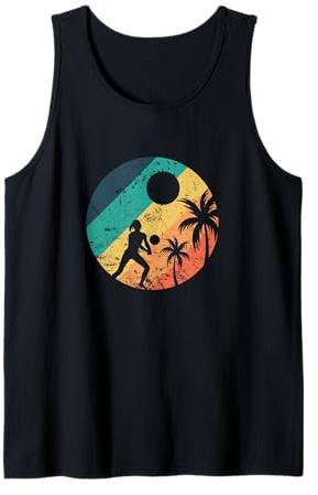 Beachvolleyball am Strand unter Palmen Tank Top
