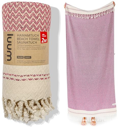 Luum® Telo mare grande 90 x 200 cm, asciugamano per hammam, asciugamano da sauna, asciugamano da yoga, asciugamano da spiaggia, asciugamano da sauna, asciugamano da viaggio, turkish towels, uomo e