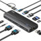 USB 3.0 Docking Station for macOS and Windows(2025 Upgrade), 10 in 1 Laptop Dock Dual Monitor with 2 HDMI, USB C/A 3.0, PD 100W, Ethernet, Audio Mic, USB-C Dual HDMI Hub for M1 M2 MacBook Pro/Air/Dell