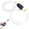 Pompe Manuelle, Pompe de Siphon à Main, Pompe Manuelle Transfert de Liquide, Pompe Essence de Transfert de Portable Manuel, avec 2m de Tuyau de Pression de Tube, pour Essence, Carburant, L'eau