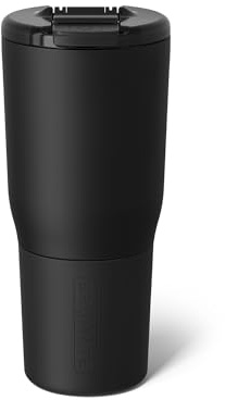 BrüMate Nav 25oz 100% Leak Proof Insulated Travel Tumbler with Magnetic BevLock™ Lid - Double Wall Cup-Holder Friendly Stainless Steel Mug (Matte Black)
