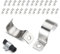 YALiya 25 Pezzi Morsetti per Tubi Ø 20 mm, Clip per Cavi, Fermacavi Muro Acciaio Inox 304, Comodo e Pratico, per Cavi Pesanti, Fili, Cavi Di Rete, Installazioni Di Recinzioni