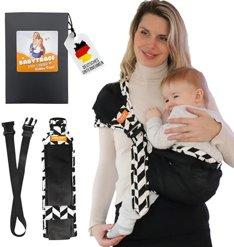 GUBBY GUPS® Pratico marsupio ergonomico V3.0 per inserti rapidi, per neonati fino a 15 kg, sistema di trasporto