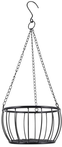 Milisten Fioriera Sospesa Ferro Design Elegante Per Esterni e Interni Supporto Per Piante Da Appendere Facile Da Installare e Resistente Cestino Decorativo Per e Balconi