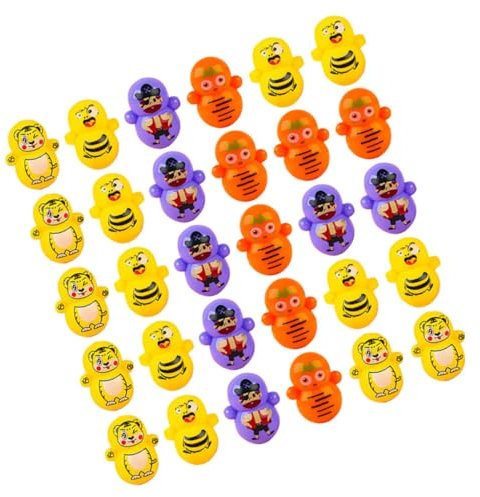 Warmhm Kleiner Tumbler Spielzeug Satz 50 Stücke Niedliche Cartoon Becher Spielzeuge für Kinder Partygeschenke Geschenktütenfüller Tischdekoration für Jungen und Mädchen