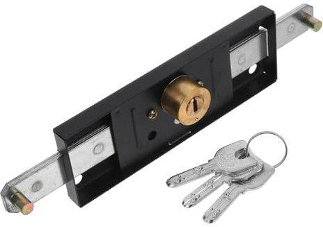 Serrure Porte de Garage Articulée en Fer, Verrouillage Haute Sécurité | Serrure de Porte D'entrepôt, Verrou de Porte à Volet Roulant, Serrure de Porte Commerciale