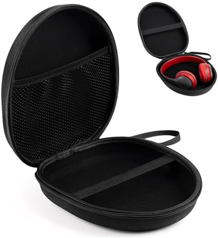 YOFDAL Custodia Cerniera Cuffie Borsa Cuffie Bluetooth Over Ear, Caso Universale Sottile per Cuffie da Viaggio
