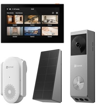 EZVIZ Video Türklingel EP3x Pro mit Chime CH1 und Intelligenter Bildschirm SD7