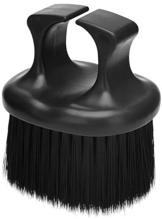 WATIIFUFU Tragbare Bartbürste mit Borsten Ergonomisches Ringdesign aus Pp und Nylon Starke Reinigungsbürste für Männer und Friseursalons Verhindert Abrutschen