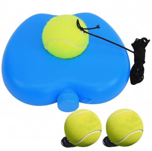 Jorzer Tennistränare Rebound Ball Tennis Practice Rebounder övningsstudsar med viktad bas för Solo Home & Backyard