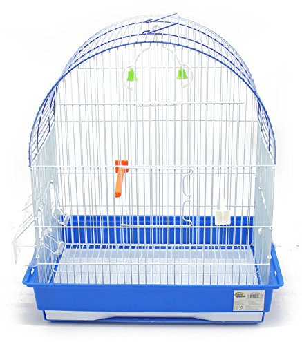BPS Jaula Pájaros Metal con Comedero Bebedero Columpio Saltador Cubeta Color envia al Azar 43 x 30.5 x 48 cm BPS-1167
