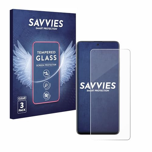 Savvies Schutzglas für Samsung Galaxy A51 | 3 Stück Transparenter Displayschutz Made in Germany 9H Hartglas Klares Echtglas Panzer Schutz Glas Einfache Montage