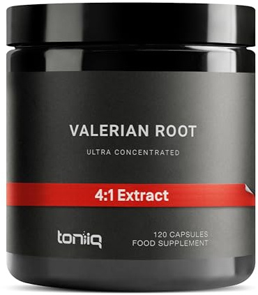 Valerian Root Capsules - Ultra High Potency 4:1 Extract - Highly Concentrated - Third-Party Lab Tested - 120 Capsules