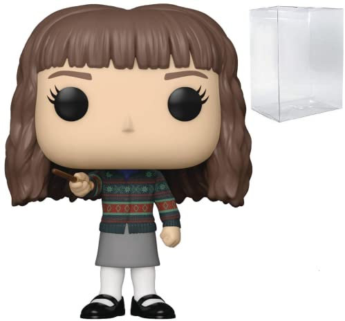 Harry Potter 20e anniversaire – Hermione Granger avec baguette Funko Pop ! Figurine en vinyle (avec étui de protection compatible Pop Box), multicolore, 9,5 cm