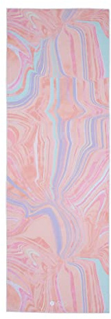 yogadesignlab | The HOT Yoga Towel | Premium Non Slip Colorful Towel | Designed in Bali | Eco Printed + Quick Dry + Mat Sized | Ideal for Hot Yoga, Bikram, Ashtanga, Sport, Travel! (Pearl)