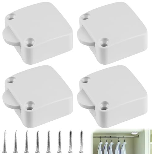 Interruttore a contatto per porta, armadio, 4 pezzi, interruttore della luce, interruttore per porta, 2 A, 250 V, interruttore per porta di mobili, cucina, armadio e armadio (bianco)