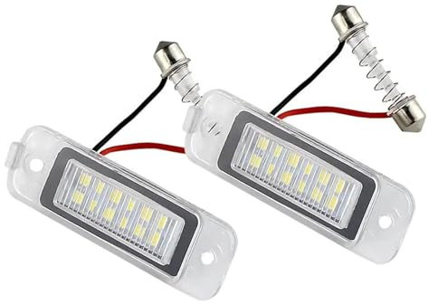 LFDTO 2 pz Auto LED Numero di Licenza Luce Targa Nessun Errore Misura for Mercedes Benz W163 W164 X164 W251 V251 ML 280 320 420 GL 350 500 550 AMG