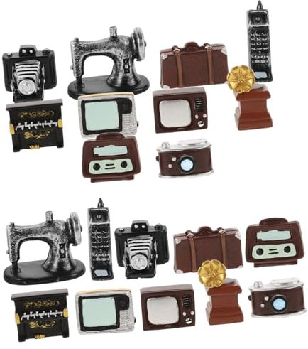 MUSISALY 20-teiliges Miniaturmöbel-Set Aus Kunststoff Puppenhausgeräte Mini-wohnkultur Für Jungen Und Mädchen