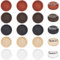 SUNNYCLUE 20 pièce de 5 Couleurs de Cabochons en Bois Vierges en Vrac de 25mm Blanc Noir Marron Naturel Rond Plateau en Bois de Base Paramètres de Broches avec Épingle de Sûreté en Acier Inoxydable p