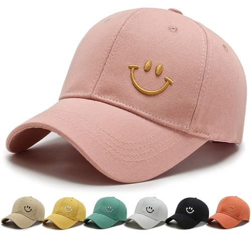 DURINM Baseball Cap Herren Damen Kappe Verstellbare Baumwolle Outdoor Running Freizeit Basecap Sport Unisex Baseball Mütze Kopfbedeckung Outdoor (rosa-1)